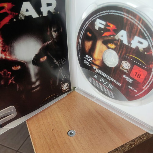 Fear PS3 game, English with manual