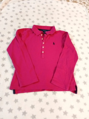 Ralph Lauren blouse used for 7 years old, blue and pink