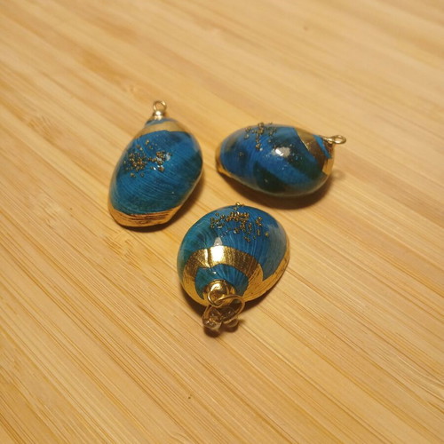 Handmade Shells for Jewelry Making, Pack of 3, New