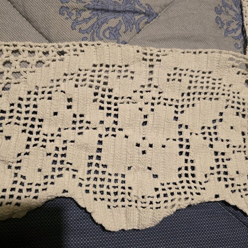 Handmade knitted edging fascia new for decoration