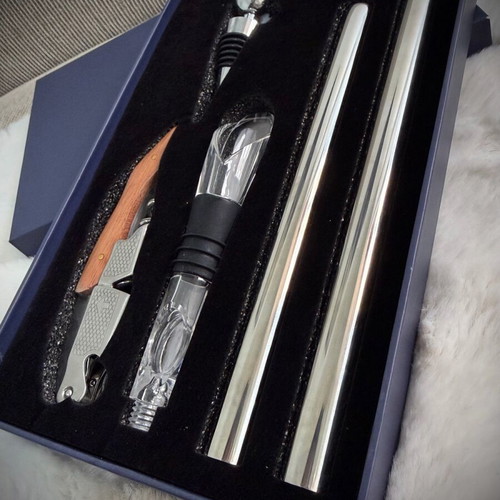 GGUA 5-in-1 Wine Cooler Set new stainless steel