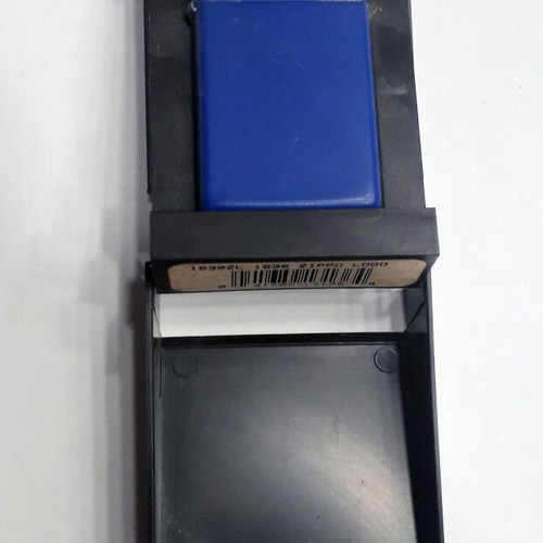 Zippo lighter blue used, non-functional with box