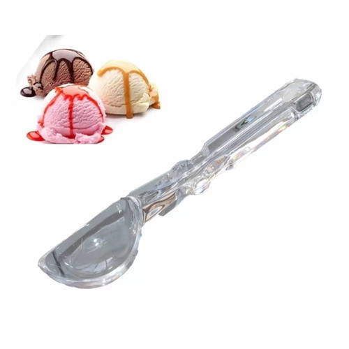 Ice cream scoop transparent 18cm new plastic
