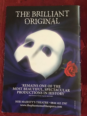 Les Misérables show program used
