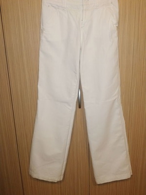Mexx white denim pants used, regular waist, XS