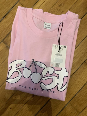 Bershka pink short-sleeve t-shirt new, size M