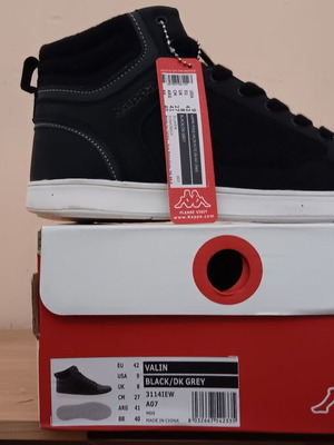 Kappa Valin Hi sneakers καινούργια, νούμερο 42, μαύρα