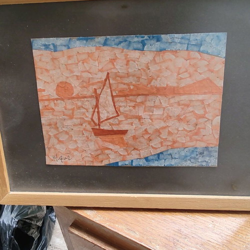 Two collages by Mimis Fotopoulos like new