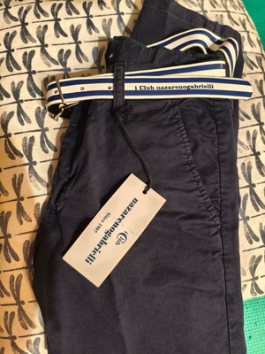 Nazareno Gabrielli pants new, size 116 cm, blue, boys 5-6 years