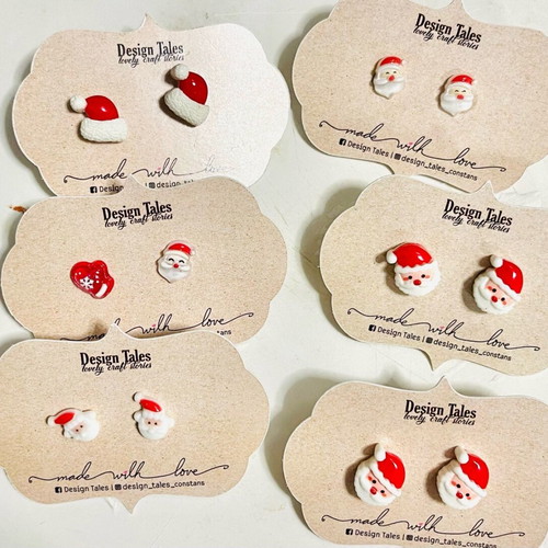 Children's earrings new, set with various designs