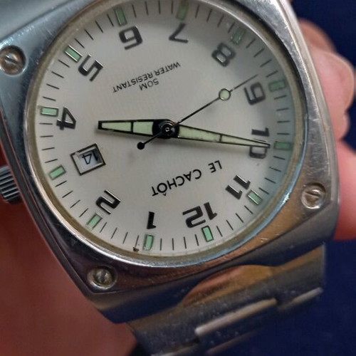 Le CACHOT men's watch like new with bracelet