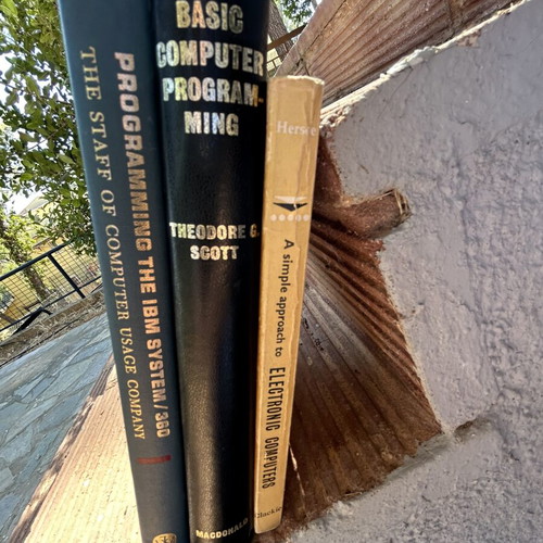 Rare vintage economics and computing books 1940-1965, used, English