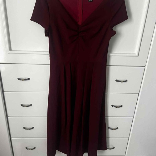 Shein Women's Festive Burgundy Medium Dress New