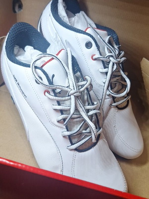 Puma Drift Cat 5 BMW καινούργια ανδρικά παπούτσια μαύρο άσπρο νούμερο 42