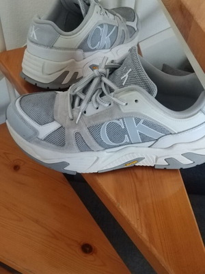 Ανδρικά παπούτσια Calvin Klein Chunky Sneakers σαν καινούργια no44 γκρι μπεζ