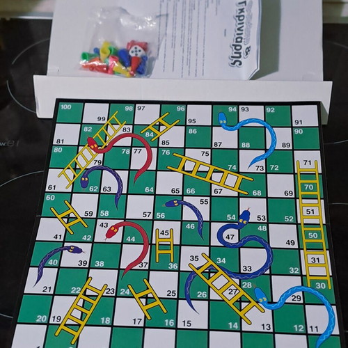 Board games 2 in 1, like new: Snakes & Ladders and Energy Train