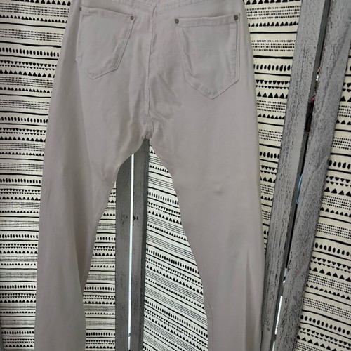 White summer pants with beads XL like new