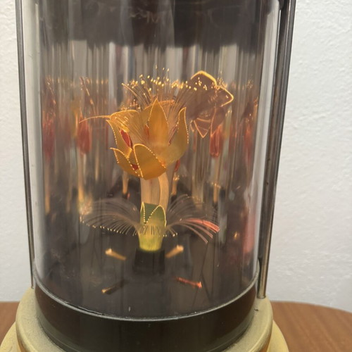 Rare table lamp used with rotating internal feature