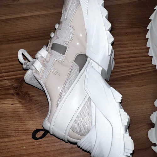 Roberto Cavalli athletic shoes like new, white and beige size 37