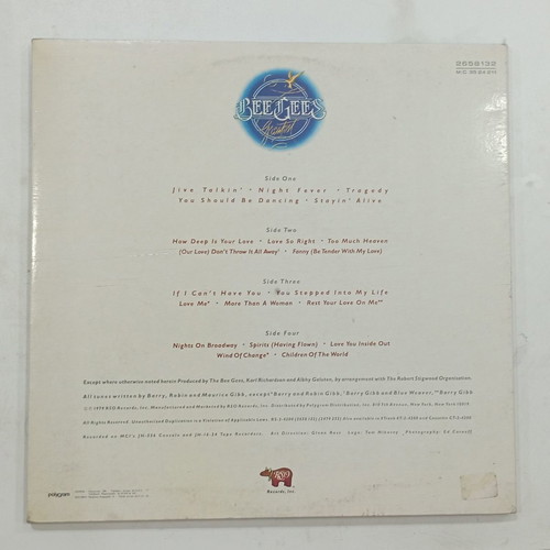 Bee Gees Greatest vinyl used, double record