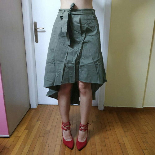 BSB asymmetrical summer skirt in khaki, like new