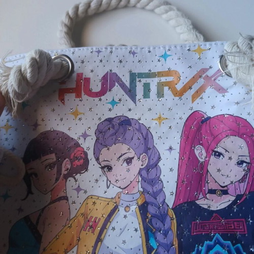 K-pop Demon Hunters beach bag new, colorful handheld
