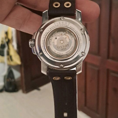 Tissot Seastar αυτόματο 300 m μεταχειρισμένο με δερμάτινο λουρί