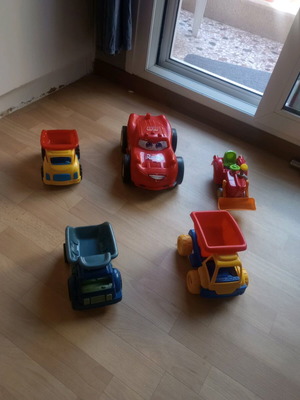 Children's toy cars used, set of 5