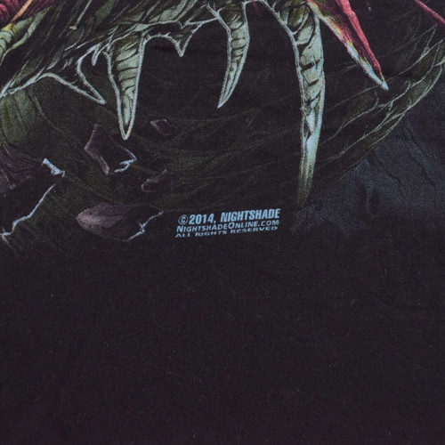Dark Fantasy Dragon Knight Graphic T-Shirt used, size Large