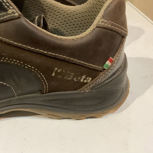 Men's leather work shoes, brown, size 42
