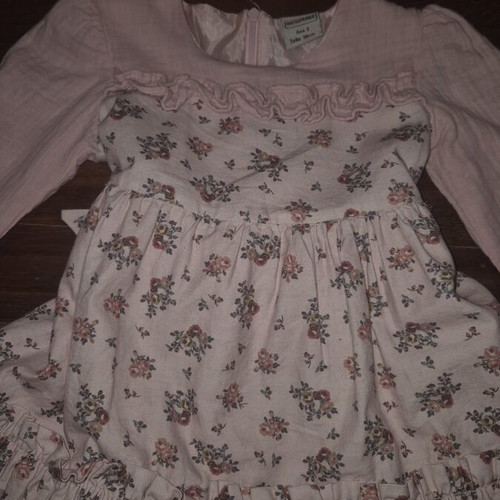 Matoufrance pink dress almost like new, size 98 cm for 3 years