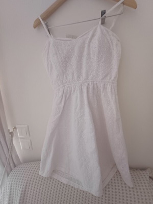 Paranoia women's dress used, white, lace with straps