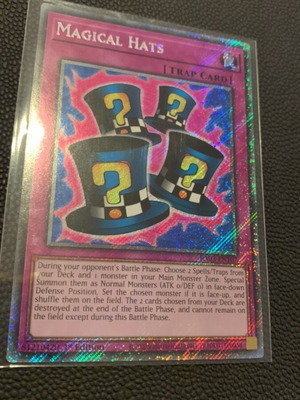 Magical Hats Yu-Gi-Oh! card like new, vintage