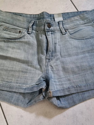 H&M denim shorts used, size 38, blue