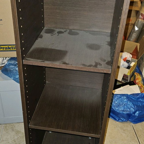 Sato open bookshelf shelf like new with two adjustable shelves wenge