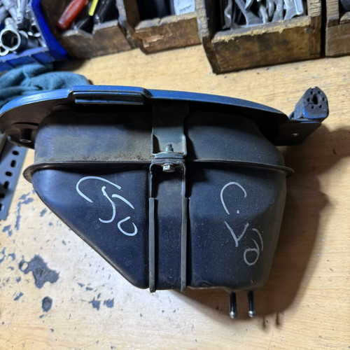 Honda C50 High Handlebar Fuel Tank used, blue, OEM