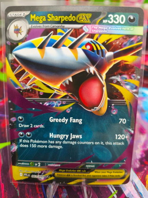 Pokémon TCG Mega Sharpedo EX card like new