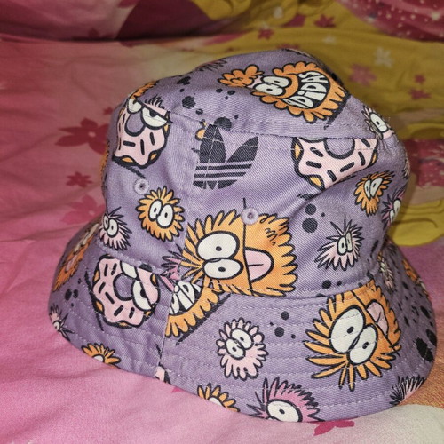 Adidas hat used for girl 8-10 years multicolor purple