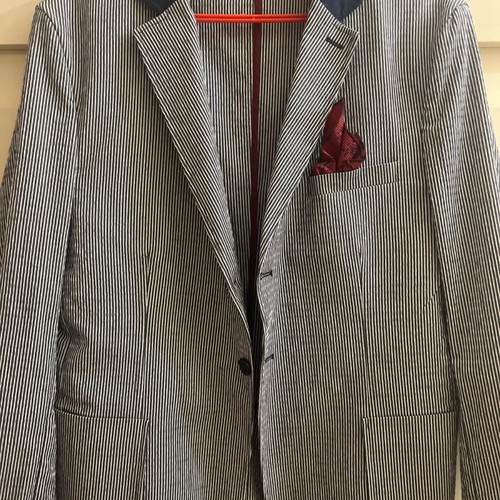 Jacket new gray size L with unique features