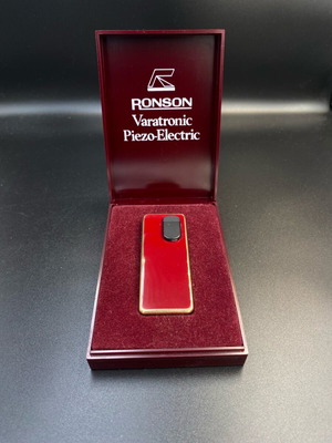 Αναπτήρας Ronson Varatronic Piezo-Electric, αγγλικής κατασκευής, μπόρντο