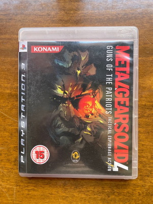 PS3 Metal gear solid 4 Guns of the patriots