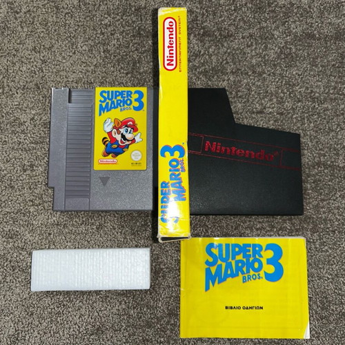 Super Mario Bros 3 game for Nintendo NES used with box and manual