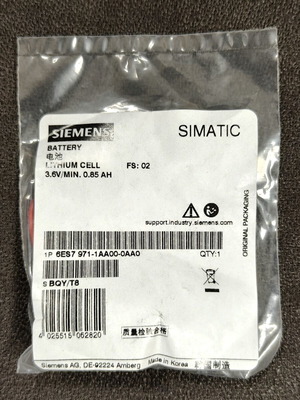 Siemens Simatic S7 μπαταρία λιθίου backup 6ES7 971-1AA00-0AA0