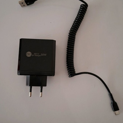 Charger with 6 USB ports and fast charge cable new