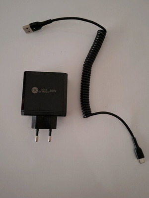 Charger with 6 USB ports and fast charge cable new