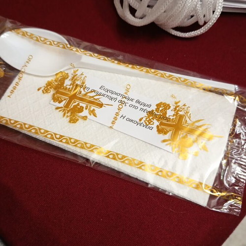 Memorial items new, set of 25 bags, 21 cover sets, 24 paper bags