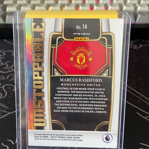 Panini Select Premier League 2023-24 Marcus Rashford card like new