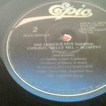The Furious Five Featuring Cowboy Step Off vinyl record used