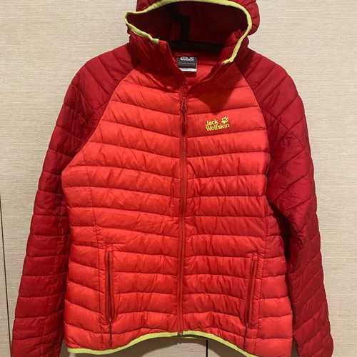 Jack Wolfskin women's down jacket used, size L, red
