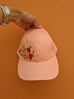 Jokey hat handmade with hand embroidery like new